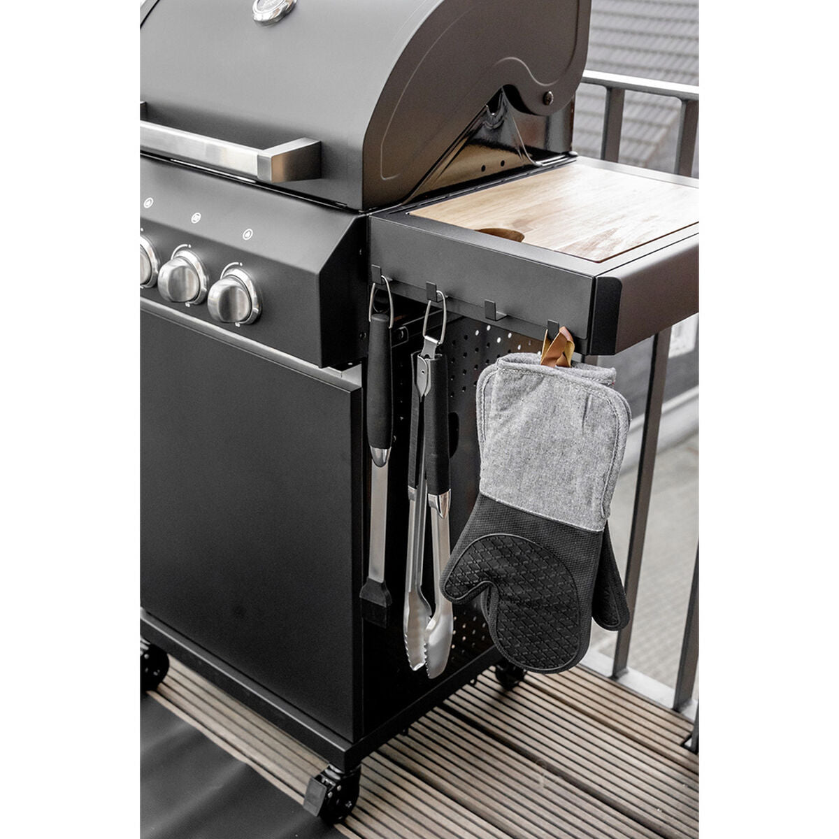 Oven Mitt Wenko Ada 55041100 Silicone Grey-1