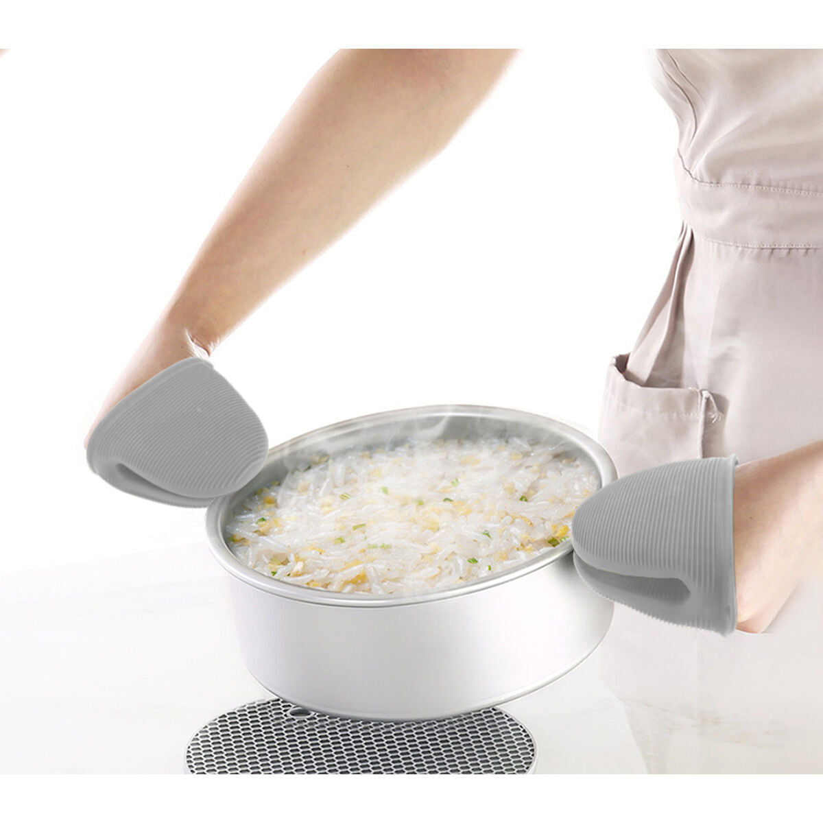 Oven Mitt Quttin Silicone 12 x 9 x 10 cm (24 Units)-1